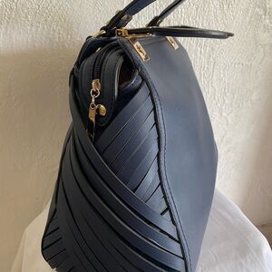 Elegant Navy Blue Shoulder Bag